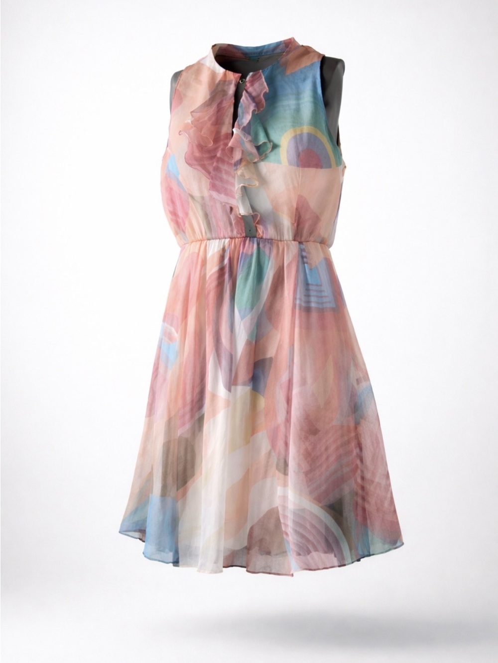Elegant Colorful Sleeveless Dress